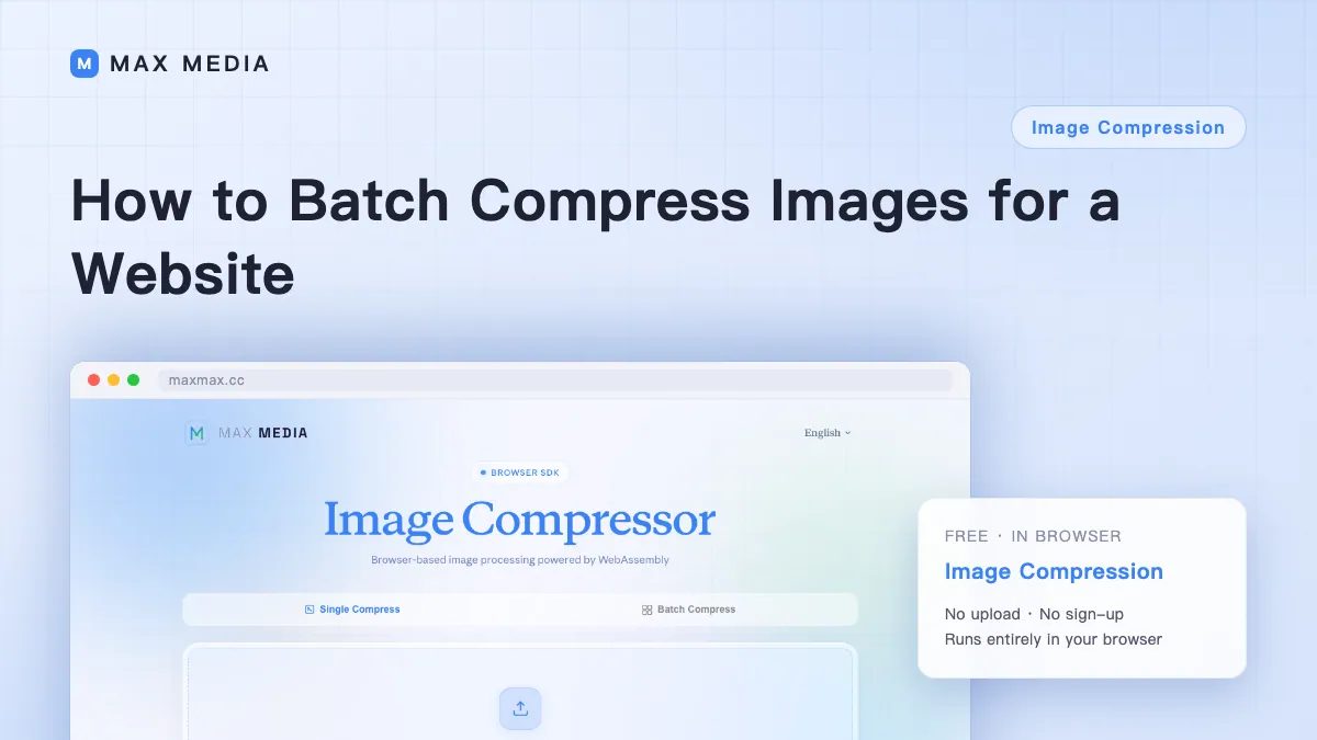 How to Batch Compress Images for a Website